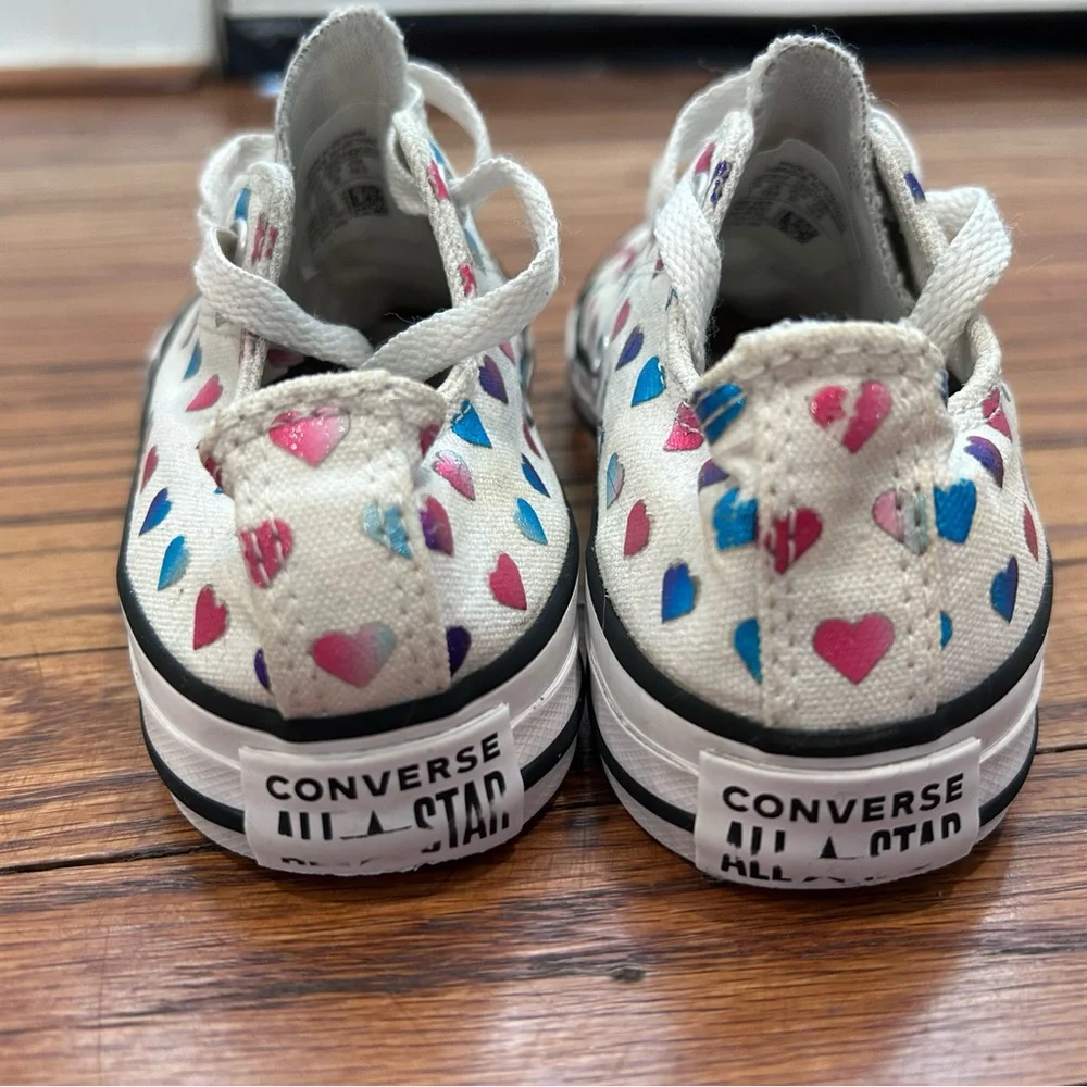Converse Kids' Multicolor Heart Sneakers - girls size 1